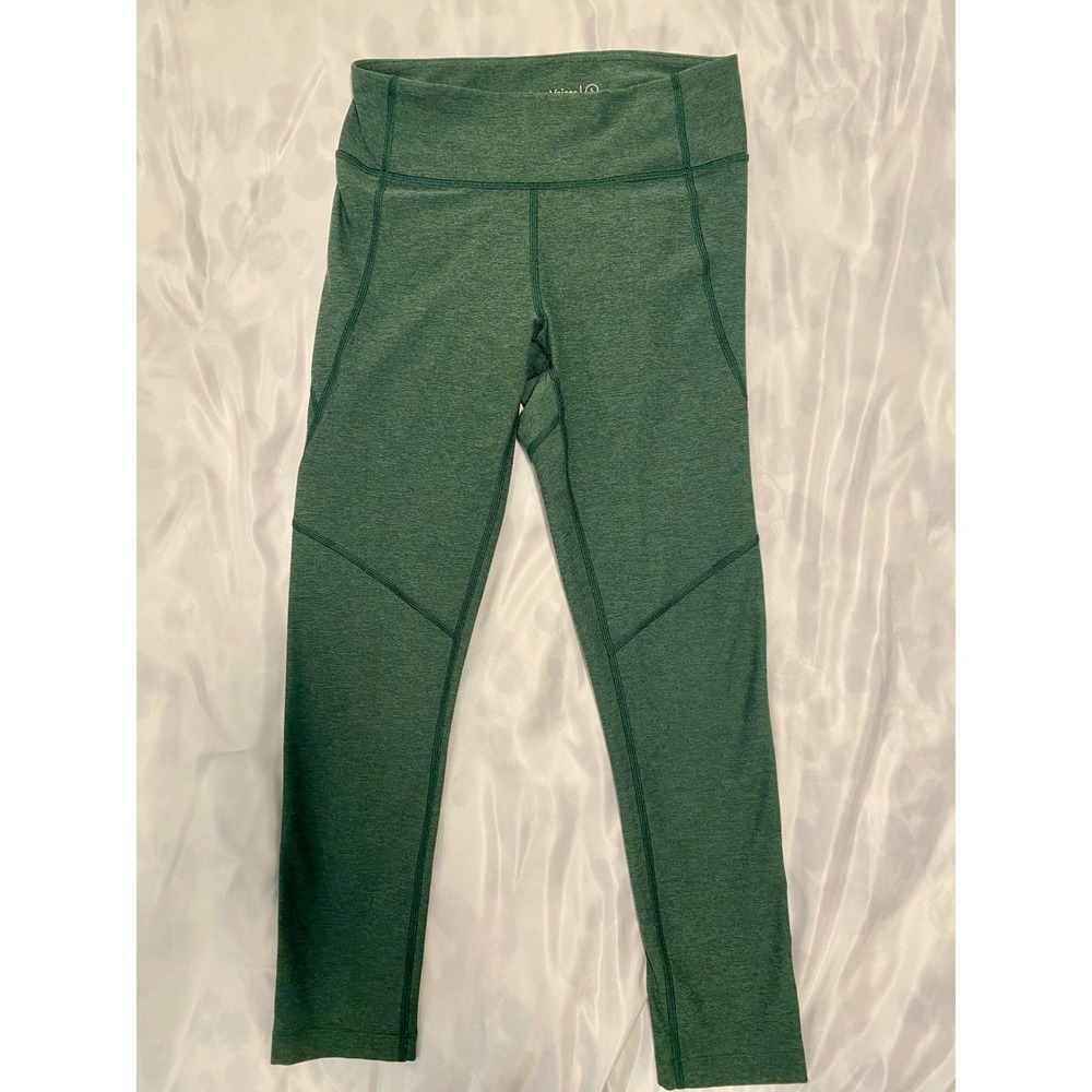 Outdoor Voices Green High-Rise Cropped Leggings Women's Small‎ Stretch Athletic